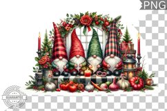Christmas Gnome Sublimation - Clipart PNG Design Product Image 1