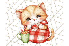 Vintage Christmas Clipart PNG, Cute Animals Holiday Elements Product Image 3