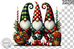 Christmas Gnome Sublimation - Clipart PNG Design Product Image 1