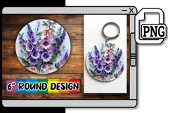 Elegant 3D Floral Sublimation Product Image 1