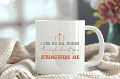 Christian Quote SVG - Faith Saying | I Can Do Through Christ Product Image 4