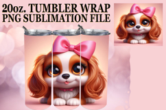 Sublimation Delight 20oz tumbler wrap, 3D Dog Product Image 1
