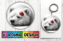 Radiant Round Car Coaster Design, Cute Animals Product Image 1