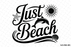 Just Beach svg | Summer Svg | Svg Cut Files Product Image 1