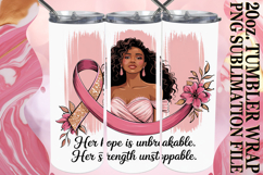 Sweet adventures 20oz tumbler wrap, Cancer Product Image 1