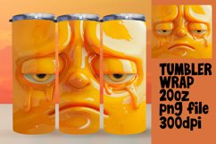 Vibrant 3D Emoji Tumbler Wrap - Cartoon Design Product Image 1