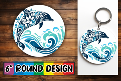 Unique Round Ornaments Design, Flower Animals Product Image 1
