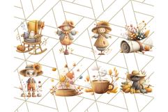 Cottagecore Halloween Clipart Cozy PNG, Autumn Fall Png Product Image 7