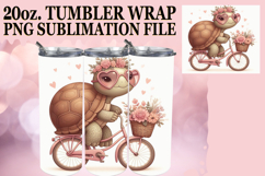 Cheerful escapes 20oz tumbler wrap, Turtle Product Image 1