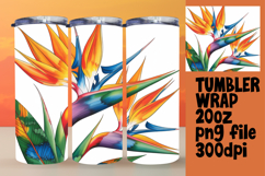 Sublimation Artwork for 20oz Tumbler , Flowers Product Image 1