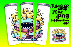 FRESH 20oz Tumbler Wrap for Personalization , Monster Product Image 1