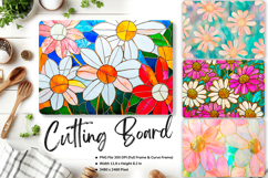 Flower Cutting Board Kitchen Chopping Board Sublimation_75 Product Image 1