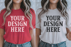 Christmas Gildan18000 Couple Mockup , Couple mockup Product Image 1