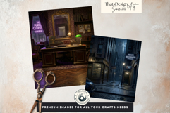 Noir Movie Backdrops Cinematic Digital Papers for Journals Product Image 12