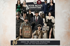 Noir Movie Backdrops Cinematic Digital Papers for Journals Product Image 13