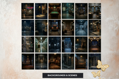 Noir Movie Backdrops Cinematic Digital Papers for Journals Product Image 4