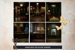 Noir Movie Backdrops Cinematic Digital Papers for Journals Product Image 5