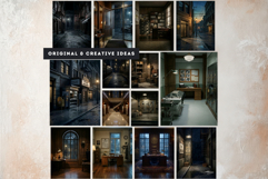 Noir Movie Backdrops Cinematic Digital Papers for Journals Product Image 7
