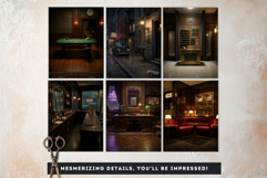 Noir Movie Backdrops Cinematic Digital Papers for Journals Product Image 9