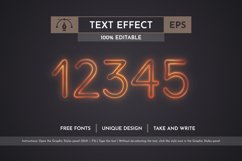 Shine Stroke Editable Text Effect, Graphic Style Product Image 5