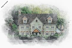 Modern Home Watercolor Canvas Effect Product Image 1