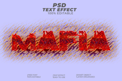 Editable 3D &quot;Mafia&quot; Text Effect Template Product Image 1