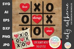 Love Always Wins Cute Valentine&#039;s Day SVG Cut File Product Image 1