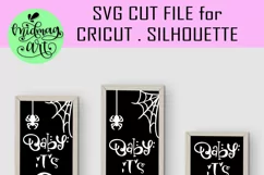 Baby its spooky outside svg, halloween porch sign svg Product Image 2