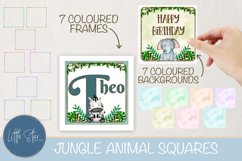 Jungle Animal square Frames/ Sublimation &amp; Print Product Image 3