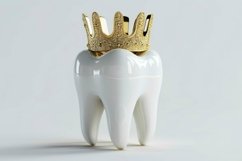Tooth with a Crown Background Wallpaper Product Image 1
