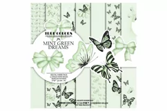 Mint Green Dreams Baby Paper Pack Fashion Illustration Product Image 1
