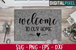 Welcome Door Mat Svg, Welcome Sign Svg, Porch Sign Svg Product Image 2