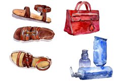 Fashionable set of pretty beauty watercolor png Product Image 1