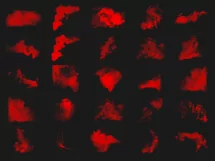 200 RED SMOKE TRANSPARENT PNG FILES, PHOTOSHOP OVERLAYS Product Image 8