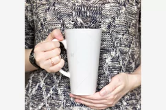 Latte Mug Photo Mock-up. PSD & JPEG Product Image 2