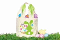 Easter SVG File - Too Hip to Hop Hop SVG File Product Image 2
