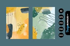 Abstract Watercolor Shapes Covers Product Image 1