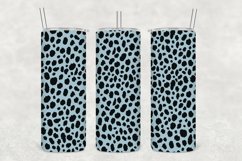 Cornflower Leopard Texture Tumbler Wrap Sublimation Product Image 1