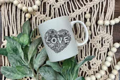 Heart SVG | Zentangle Floral Heart | Flower SVG | Love SVG Product Image 9