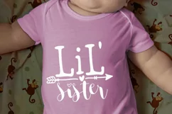 LiL' sister svg, baby sister shirt svg Product Image 2