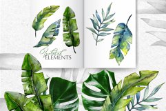 Tropical forest Watercolor png Product Image 6