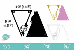 Floral Banner SVG | Bunting Banner SVG| Birthday Banner SVG Product Image 4