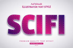 Gradient Scifi 3D Illustrator Text Style Effect Product Image 1
