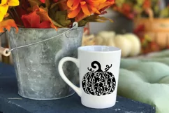 Decorative Pumpkin SVG Cut File - Halloween SVG PNG EPS DXF Product Image 3