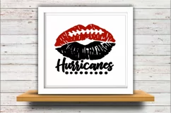 Football SVG DXF JPEG Silhouette Cameo Cricut Hurricanes lip Product Image 2