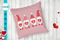 Gnomies Love Svg, Valentine's Gnomies Svg Product Image 3