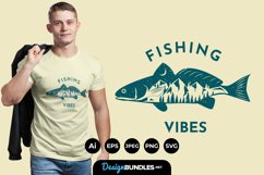 Fishing Vibes for T-Shirt Design Product Image 1
