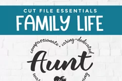 Aunt svg, an auntie svg heart design for aunt's day Product Image 6
