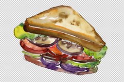 Mega sandwich watercolor png Product Image 6
