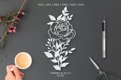 Floral No.2 Design - Cut File SVG EPS DXF PNG PDF JPG Product Image 1
